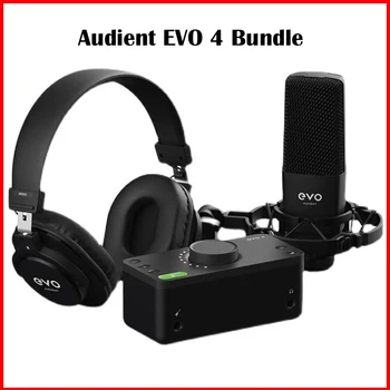 Комплект Audient EVO Start Recoding аудиоинтерфейс EVO4 Звуковая карта SR1 Микрофон SR2000 Наушники и XLR Открытая коробка 1
