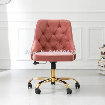 Компьютерный стул домашний рабочий стол милая девушка в спальне кабинет офисный стул удобный сидячий ленивый макияж живой стул 10