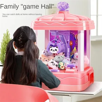 Кукольный автомат для детей с монетоприемником, игровой автомат с когтями, кукольный автомат 