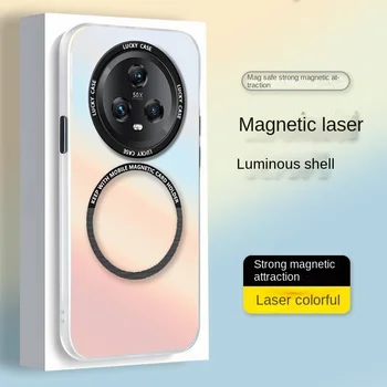 Магнитный чехол Magsafe для беспроводной зарядки Huawei Honor Magic 5 Pro с жестким градиентным покрытием на magic5 2