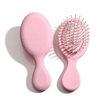 Мини-парикмахерская расческа для девочек, щетка для массажа кожи головы, Женская Влажная щетка для распутывания вьющихся волос, Парикмахерские инструменты для укладки 8