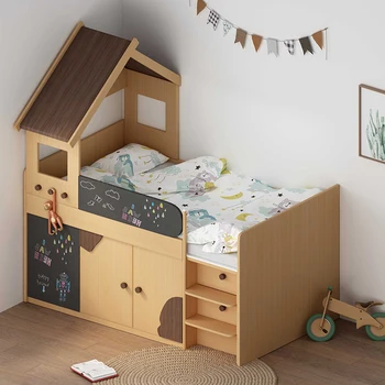 Многофункциональная комбинированная Детская кровать Шкаф Половинной высоты Встроенный письменный стол Детская кровать Cama Infantil Мебель для спальни QF50TC 13