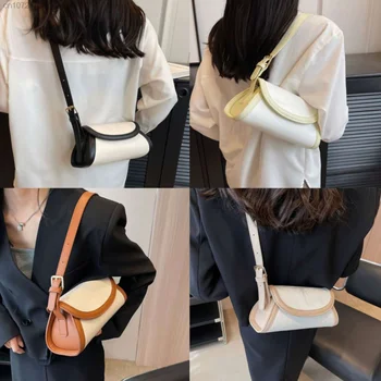 Модная Женская сумка на одно плечо летом 2023 года, новая Корейская модная сумка через плечо с застежкой-молнией, сумка подмышками с магнитной пряжкой 9