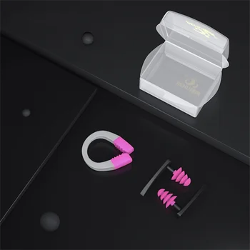 Мягкие силиконовые затычки для ушей Грибовидный дизайн, зажим для носа, Силиконовое четырехцветное дополнительное снаряжение для дайвинга, водонепроницаемые затычки для ушей, маленькие и легкие 5