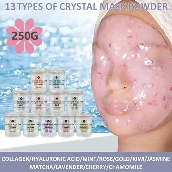Набор натуральных мягких гидро-желейных масок-пудр Peel Off Rubber Facial Mask SPA Whitening Rose Collagen Hyaluronic Mask Acid Skincare 5