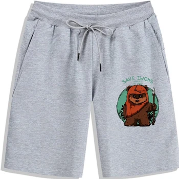 Новые летние мужские шорты Save Ewoks Forest из чистого хлопка 1
