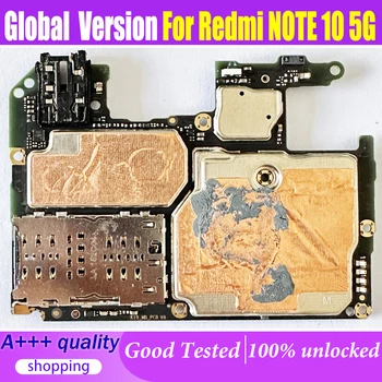 Оригинальная Разблокированная Материнская плата для Xiaomi Redmi NOTE 10 5G Материнская плата с Полными Чипами Рабочих Схем Логическая плата для Redmi note 10 5G 4