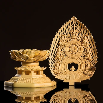Основание статуи Будды с основанием из светлого лотоса Будды украшение для дома резьба по дереву деревянная статуя Будды ручной работы тайский будда 5