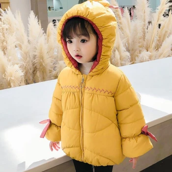 Пальто для девочек, куртка, хлопковый ветрозащитный зимний костюм 2023 года, верхняя одежда больших размеров в стиле ретро, детская одежда больших размеров 15