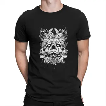 Причудливая футболка в стиле хип-хоп с черепами, футболка для отдыха в стиле Рок, горячая распродажа, футболка для взрослых 13