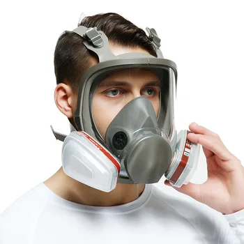 Противогаз Полнолицевая маска Аэрозольная краска Химический пестицид Полнолицевая маска Противогаз с сероводородом 1