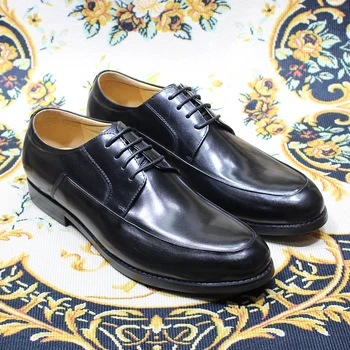 Роскошные итальянские мужские туфли-дерби из натуральной кожи, официальная обувь ручной работы, классические офисные модельные туфли на шнуровке для мужчин 11