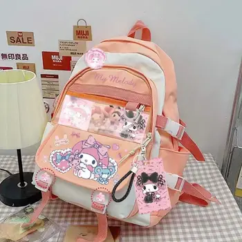Рюкзак Sanrio Hello Kitty, Милый рюкзак для девочек в мультяшном стиле, студенческий школьный рюкзак, женская сумка повседневного кроя, сумка kawaii 13