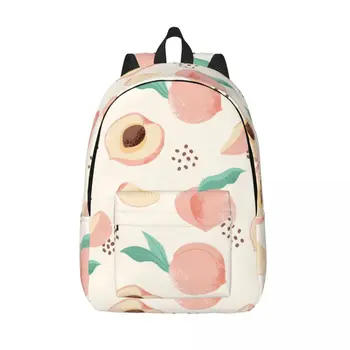 Рюкзак для ноутбука с уникальным персиковым рисунком, школьная сумка, прочный студенческий рюкзак для мальчиков и девочек, дорожная сумка 2