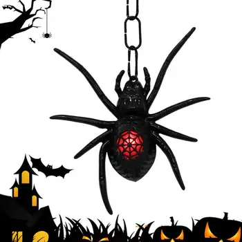 Светильник в стиле ужасного паука на Хэллоуин, светильник в стиле паука, Уличный светильник в помещении, Дом с привидениями на Хэллоуин, украшения для вечеринки в филиале 9
