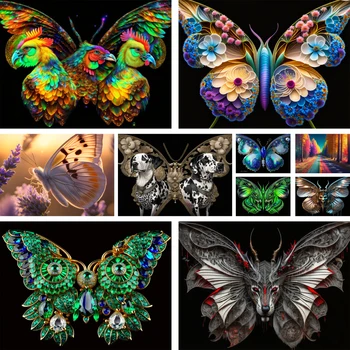 Странная бабочка Набор красок по номерам 