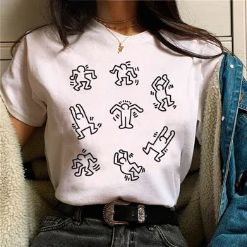 техно топ, женская футболка с комиксами, забавная графическая одежда для девочек 14