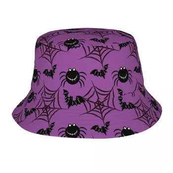 Шляпа с летучими мышами на Хэллоуин, модная солнцезащитная кепка, уличная шляпа рыбака для женщин и мужчин, Подростковые Пляжные кепки, Рыболовная кепка 1