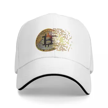 Я люблю Биткоин Арт Криптовалютное искусство Многоцветная шляпа Женская кепка с козырьком Персонализированные ветрозащитные шляпы с козырьком 4